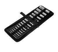 TOPWAY Hollow Punch Set 15 Pieces 3-25mm Heavy Duty Leather Hole Puncher Cutter Toolkit for Watch Bands Belt Rubber Card Gaskets Plastic Paper 405101
