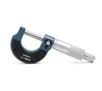TOPWAY Outside Micrometer 0-25mm 0.01mm Metric Precision Measuring Gauge | Carbide Tipped Anvil, External Micrometer for Metalworking Engineering and Mechanic DIY, Model 401310