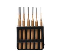 TOPWAY Pin Punch Set Heavy Duty 6PCs Drift Punch Set 2mm / 3mm / 4mm / 5mm / 6mm / 8mm, for Installation and Removal of Pins 405050