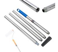 TOPWAY Quality Paint Roller Extension Pole 1.6M, 4 x 40cm Segmented, Stainless Steel, Durable & Lightweight, with Tapered Adapter, for Screw-Fit or Push-Fit Rollers