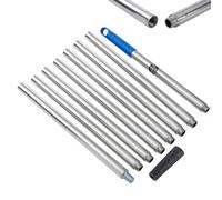 TOPWAY Quality Paint Roller Extension Pole 3.2M, 8 x 40cm Segmented, Stainless Steel, Durable & Lightweight, with Tapered Adapter, for Screw-Fit or Push-Fit Rollers