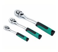 TOPWAY 72 Teeth Ratchet Handle Set 3PCs 1/2", 3/8" & 1/4"