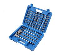 TOPWAY SDS Plus Drill Bit Set with Chisels 17PCs, SDS-Plus Rotary Hammer Drill Bits for Concrete Brick Masonry Marble Granite, Storage Case Included 121694