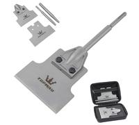 TOPWAY SDS Plus/Max Floor Scraper Chisel Set 4" + 5" for Removal of Tiles Floor Adhesive Linoleum Concrete Mortar Thinset and Wall Surfaces, Packed in Carry Bag 121118
