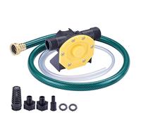 TOPWAY Self Priming Water Drill Pump Attachment with Suction and Discharge Hose, Mini Hand Power Drill Pump for Water, Oil Transfer, etc
