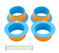 TOPWAY Stretch Film Dispenser Wrapper 4 Pack, Manual Shrink Wrap Handle Fits 3" Core Shrink Wrap Holder, for Pallet Wrapping, Packing and Moving Supplies