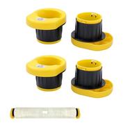 TOPWAY Stretch Film Dispenser Wrapper with Brake 4 Pack, Manual Shrink Wrap Handle Fits 3" Core Shrink Wrap Holder, for Pallet Wrapping, Carton Sealing Packing