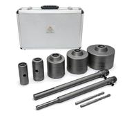 TOPWAY TCT Core Drill Bit Set 9PCs, 200mm SDS Plus Shank, Ø30mm 40mm 65mm 80mm 100mm Hollow TCT Drill Core Bit Cutter, Hole Saw Wall Concrete Cutter Drill Bit for Brick Stone Concrete Cement