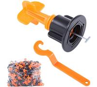 TOPWAY Tile Leveling System 180pcs Pack Reusable Tile Levelers Spacers for Building Walls Floors + Special Wrench 347835