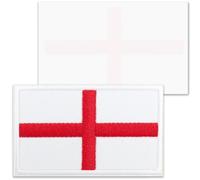 TOPWAYS 2PCS British Union Jack Patch United Kingdom Flag Patch Tactical Patches Hook and Loop Applique for Backpack Hat Jacket Jeans Travel (England, Self-Adhesive)