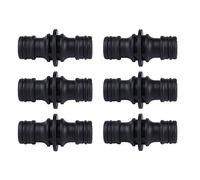 Topways® 6 Pack Double Male Hose End Connector Extender for Join Garden Hose Pipe Tube