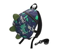 TOPWAYS Kids Dinosaur Backpack Boys Girls Toddler Rucksack, New Enhanced Version Cartoon Safety Anti-Lost Strap Rucksack with Reins, for 1-6 Years Old Toddler (Blue)