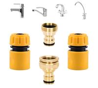 TOPWAYS Kitchen Tap Hose Connector, Indoor Outdoor Outside Garden Tap Connector Universal Mixer Tap Hose Connector & Hose Quick Connectors Hose Attachments Adapter for Kitchen Sink Garden Hosepipe