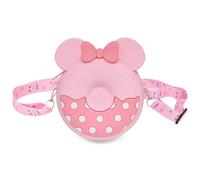 TOPWAYS Little Mouse Ear Bow Crossbody Purse, Cute Cartoon Silicone Mini Kids Coin Purse, Cartoon Messenger Bag with Adjustable Strap Length for Children Gifts Birthday Gifts (Pink)