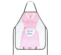TOPWAYS Novelty Funny Apron, Kitchen Chef BBQ Baking Aprons for Men, Cooking Sexy Aprons Pinafore for Women, Prank Dress Joker Pinny Bib Secret Santa Funny Gifts (Sexy Spicy Mom)