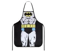 TOPWAYS Novelty Funny Apron, Kitchen Chef BBQ Baking Aprons for Men, Cooking Sexy Aprons Pinafore for Women, Prank Dress Joker Pinny Bib Secret Santa Funny Gifts (Batman)