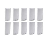 TOPWEL 10PCS 15ml/0.5oz Empty Deodorant Containers Plastic Oval Twist-Up Filling Stick Round Lipstick Refillable Tubes Bottles Storage for DIY Lip Balm (White)