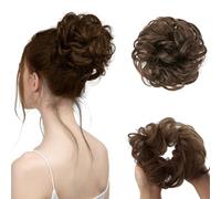 TOPWEL Messy Bun Hair Piece Synthetic Large Messy Hair Buns Wavy Curly Updo Scrunchies Chignon Extensions Fake Hairpieces for Women Girls ((2/30))