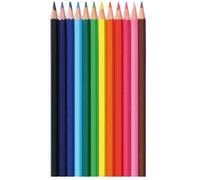 Topwrite Set of 12 17.6 cm Wooden Colored Pencils, Multicolor