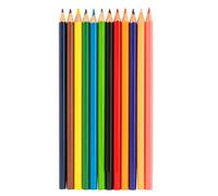 Topwrite Set of 12 Assorted Colored Pencils with Sharpener, Multicolor