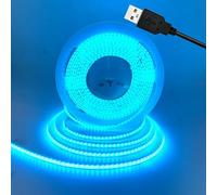 TOPXCDZ 5V USB COB LED Strip Lights for TV USB Powered LED Tape Lights Ice Blue COB Flexible Light TV Led Backlight for Bedroom Kitchen,DIY Lighting Room Decor (Ice Blue, 1M)
