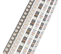 TOPXCDZ DC 5V Narrow 4mm 5mm 8mm WS2812B Led Strip Light WS2812 5050 3535 RGB Individually Addressable Pixel Stripe 1M 2M (5mm 5050SMD Black, 2M)