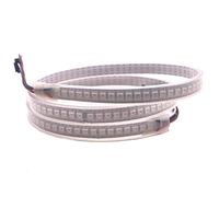 TOPXCDZ DC12V WS2815 (WS2812B/WS2813) RGB LED Pixels Strip Light Dual-Signal 1m/5m Individually Addressable LED 30/60/144 Pixels/LEDs/m (White PCB IP67, 1m 144led/M)