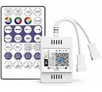 TOPXCDZ DC5V-24V WS2812B WiFi Voice Music SPI Led Controller for 3PIN WS2811 WS2812 RGB IC LED Light Strip Magic Home APP Support Alexa