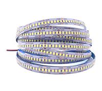 TOPXCDZ LED Strip 2835 SMD 240LEDs/m 480LEDs/m 5M LEDs DC 12V 24V High Bright Flexible LED Rope Strip Light Warm White Cool White (24V 5M 240LED/M, Natural White)