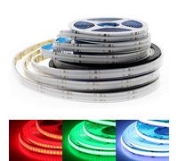 TOPXCDZ RGB RGBW RGBWW COB LED Strip 12V 24V COB LED Light High Density Flexible (Non-Waterproof, DC12V RGB)