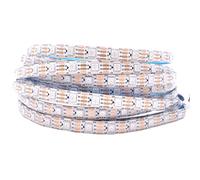 TOPXCDZ WS2813 Led Strip Light Dual Signal Individually Addressable 30LEDs 60LEDs 144 LEDs WS2812B Updated Black White PCB DC5V (White PCB IP65, 5M 60LED/M)