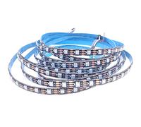 TOPXCDZ WS2813 Led Strip Light Dual Signal Individually Addressable 30LEDs 60LEDs 144 LEDs WS2812B Updated Black White PCB DC5V (Black PCB IP65, 5M 60LED/M)