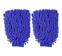 TOPXIAOBAO 2 Pcs Car wash mitt Cleaning Gloves Chenille Scratch-Free Microfiber Car Wash Mitt Car Cleaning Glove For Car Cleaning & Household Cleaning and help prevent Sponge Scratches