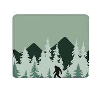 TopXmai Bigfoot Forest Mountain Mouse Pad, Funny Camping Adventure Lover Gifts, Bigfoot Themed Mousepad for Computers Laptop Desk Home Office Dorm, 9.5x7.9 Inch,L031-SDB-ZH