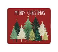 TopXmai Merry Christmas Trees Mouse Pad, Xmas Tree Themed Mousepad for Computers Laptop Desk Home Office, for Holiday Lovers, 9.5x7.9 Inch,L041-SDB-ZH