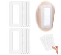 TopYart Adhesive Sterile Wound Dressing, Breathable, Hypoallergenic, Sterile Non-Woven Wound Dressing Patch for Cuts, Abrasions, Leg Ulcers and Bedsores 10cm x 20cm (10)