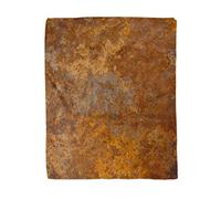 Topyee 150x200 cm Throw Blanket Brown Copper Old Rusty Metal Orange Rustic Abstract Aged Warm Cozy Print Flannel Home Decor Comfortable Blanket for Couch Sofa Bed