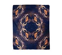 Topyee 150x200 cm Throw Blanket Morris Vintage Floral William Abstract Ages Antique Baroque Beauty Warm Cozy Print Flannel Home Decor Comfortable Blanket for Couch Sofa Bed