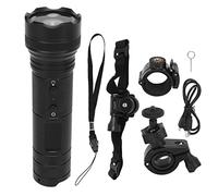 Topyond 1080P Motorcycle Helmet Camera with Fixed Support, Watertight Riding Camera for Camping and Night Riding, 120° Wide Angle, One key Control, Super Battery, HD Lens