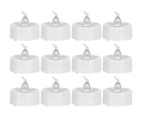 Topyond 12Pcs LED Warm White Candle Light with Smart Timing, Flameless and Smokeless LED Tea Light for Home Decor, Parties, and Festivals