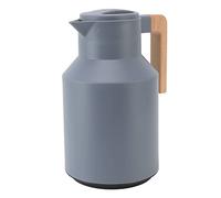 Topyond 1L Thermal Coffee Carafe with Wooden Handle, Insulated Teapot, Double Wall Vacuum Insulation for Heat Retention, Ideal for Coffee, Tea, Juices at Home or Office