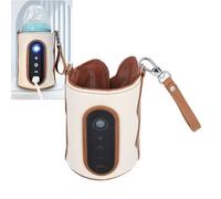 Topyond Bottle Warmer Bag,26 Levels USB Milk Heating, Portable Soft Warming Bag, Lightweight,for Camping, Travel, Baby Bottles,Waterless, On The Go, Car Use