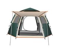 Topyond Camping Tent, Double Layer Family Tent with Automatic Pop Up Design, Large Space Hexagonal Structure for Hiking, Fishing, and Backpacking, Sun and Wind Proof Oxford Cloth (5 to 8 Person)