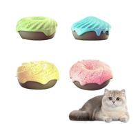 Topyond Cat Litter Deodorizer Protecting Against Odors, Doughnut Shape with Adhesive, 4pcs Long Lasting Aromatic Fragrance, Cat Friendly Air Freshener for Cat Litter Boxes and Pet Cages