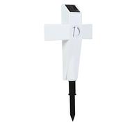 Topyond Easter Grave Decorations Solar Powered LED Cross Lights Graveside Memorial Headstone Stake for Garden or Grave Decorations