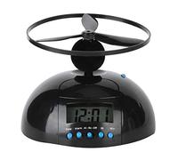 Topyond Flying Alarm Clock, Bedside Digital Clock with Flying Propeller Wake-Up System, 110dB Loud Alarm & LCD Backlight, ABS Portable Design Office Household Supplies