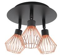 Topyond Kitchen Lights,Ceiling Light Fixture,G9 Bulb Sockets, 3-Light Mount with Matte Black, Multi-Directional Rotating Lights for Kitchen, Farmhouse, Hallway Lighting 85-265V