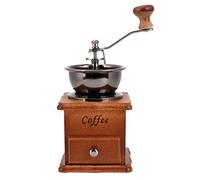 Topyond Mini Manual Bean Grinder, Retro Style Coffee Milling Machine with Wooden Design, Perfect for Home and Kitchen
