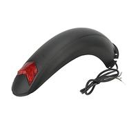 Topyond Mud Guards for Mountain Bike, Rear Fender Mudguard, 10 Inch Electric Scooter Mudguard Bike Mudguards with Lamp, Red Light Splash Scooter Replacement Accessory