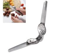 Topyond Multifunctional Nut Cracker,Stainless Steel Nut Cracking Machine, Chestnut Cutter and Opener,With High Hardness and Cross Serrated Design for Safe, Effortless Chestnut and Walnut Pliering